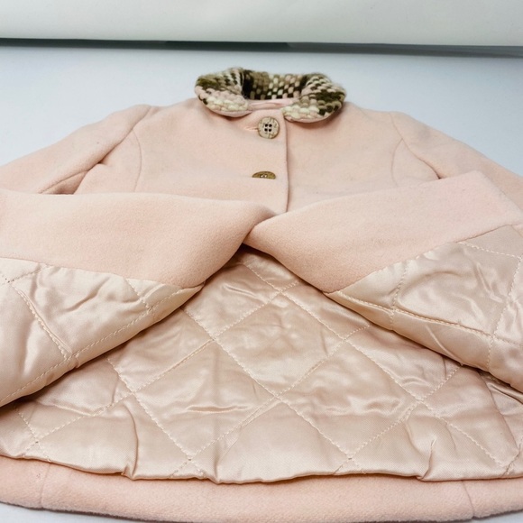 Il Gufo Pink Wool Winter Coat**3 mo. $389 - Picture 3 of 3